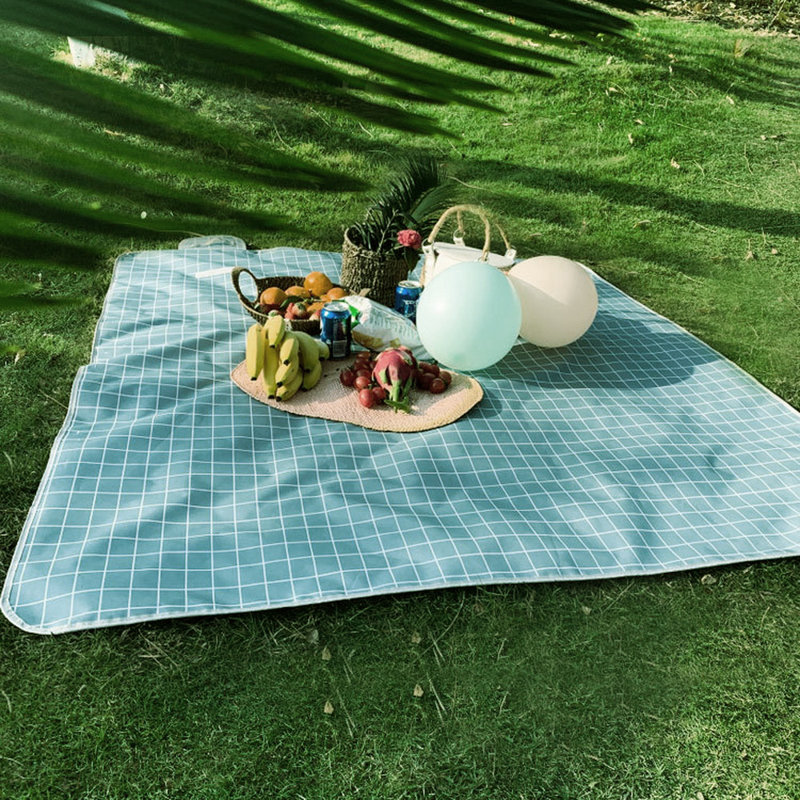 Arlmont & Co. Waterproof Picnic Blanket Extra Large 79"X57"Durable